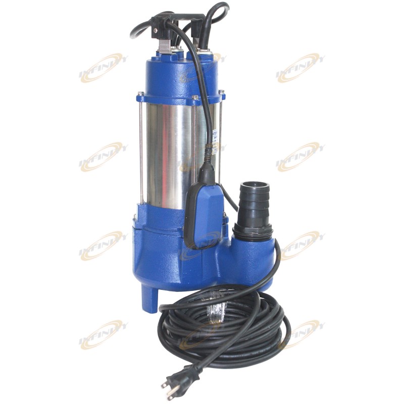 2HP Submersible Sewage Ejector Drain Water Pump Plumbing 136GPM w/ UL 30' Cable